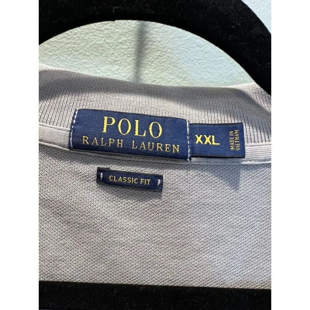 Polo Ralph Lauren Short Sleeve Gray Polo Shirt Size 2XL Classic Fit‎